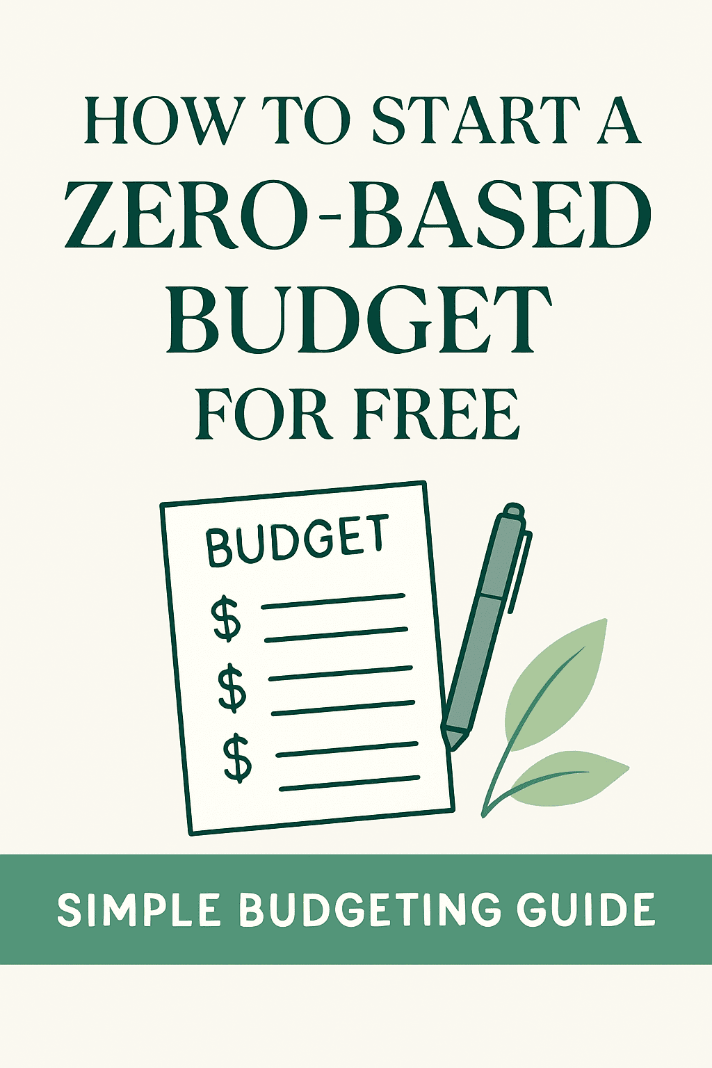 How to Start a Zero-Based Budget for Free - Simple Budgeting Guide
